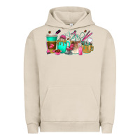 Pigment French Oak hair hustler coffee cups Urban Hoodie - texasbilliewilder