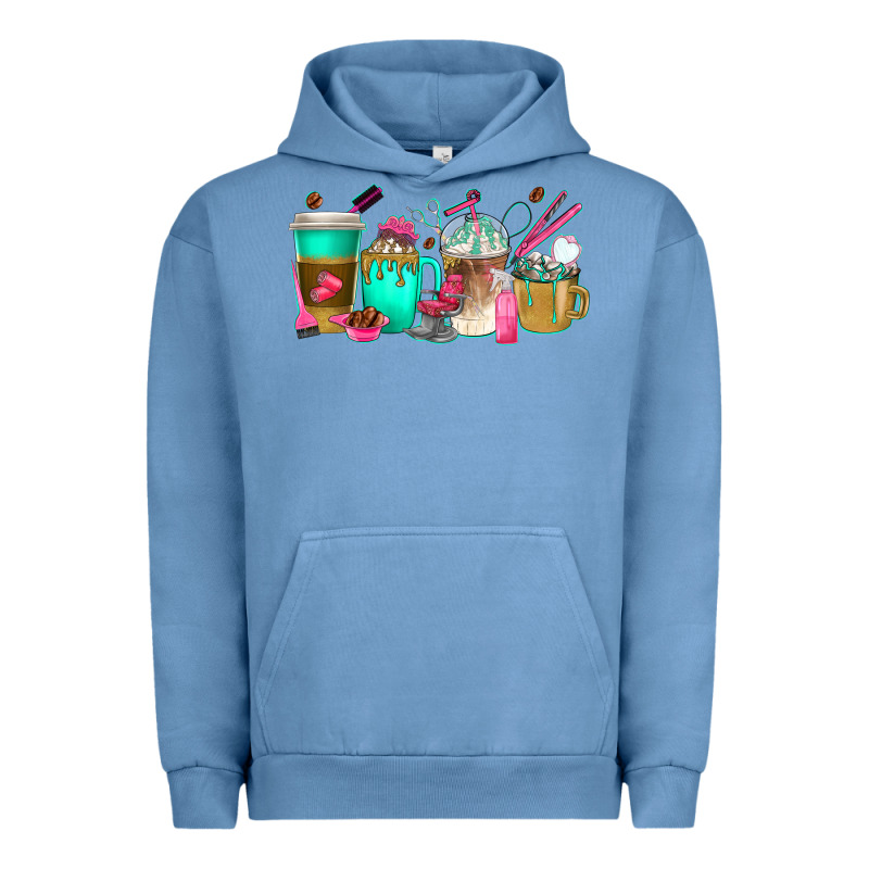 Hair Hustler Coffee Cups Urban Hoodie by texasbilliewilder | Teevron