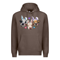 Coffee Easter Cows With Bunny Ears Premium Hoodie - RanaPortraitStore
