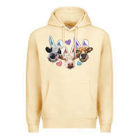 Pina Colada Easter Cows With Bunny Ears Premium Hoodie - RanaPortraitStore