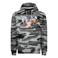 Slate Camo Easter Cows With Bunny Ears Premium Hoodie - RanaPortraitStore
