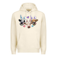 Tofu Easter Cows With Bunny Ears Premium Hoodie - RanaPortraitStore