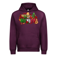 Mauve Wine viva mexico Urban Hoodie - Zillion Design Studio
