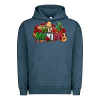 Pigment Midnight Navy viva mexico Urban Hoodie - Zillion Design Studio