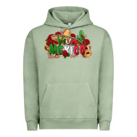 Pigment Oil Green viva mexico Urban Hoodie - Zillion Design Studio