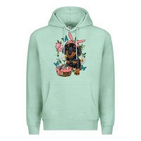 Seafoam Easter Dachshund Premium Hoodie - RanaPortraitStore