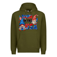 Army Green born in the usa Premium Hoodie - Zillion Design Studio