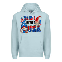 Blue Mist born in the usa Premium Hoodie - Zillion Design Studio