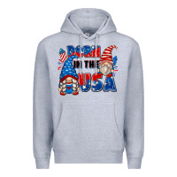 Heather Grey born in the usa Premium Hoodie - Zillion Design Studio