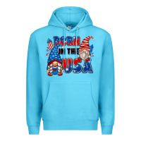 Ocean Blue born in the usa Premium Hoodie - Zillion Design Studio