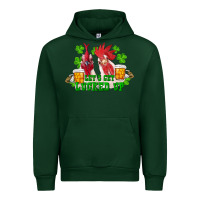 Forest Green st. patrick's day roosters let's get lucked up Urban Hoodie - RanaPortraitStore