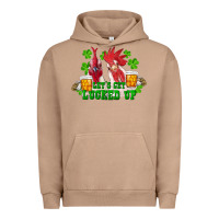 Pigment Burro st. patrick's day roosters let's get lucked up Urban Hoodie - RanaPortraitStore