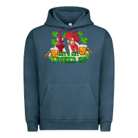 Pigment Midnight Navy st. patrick's day roosters let's get lucked up Urban Hoodie - RanaPortraitStore