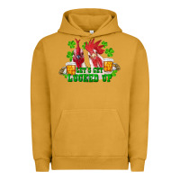 Pigment Peanut Butter st. patrick's day roosters let's get lucked up Urban Hoodie - RanaPortraitStore