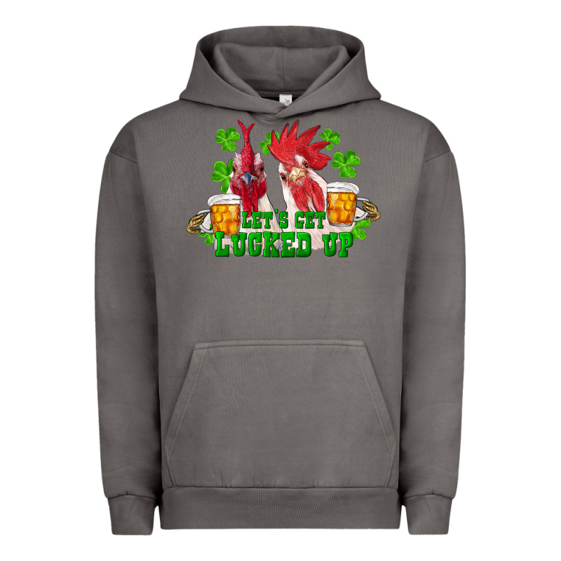St. Patrick's Day Roosters Let's Get Lucked Up Urban Hoodie by RanaPortraitStore | Teevron