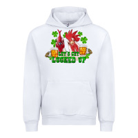 White st. patrick's day roosters let's get lucked up Urban Hoodie - RanaPortraitStore