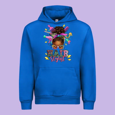Urban Hoodie hair stylist afro messy bun