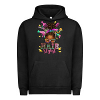 Pigment Black hair stylist afro messy bun Urban Hoodie - texasbilliewilder