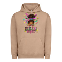 Pigment Burro hair stylist afro messy bun Urban Hoodie - texasbilliewilder