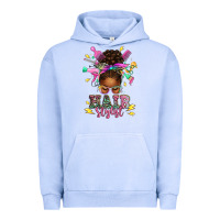 Pigment Grape Ice hair stylist afro messy bun Urban Hoodie - texasbilliewilder