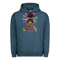 Pigment Midnight Navy hair stylist afro messy bun Urban Hoodie - texasbilliewilder
