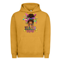 Pigment Peanut Butter hair stylist afro messy bun Urban Hoodie - texasbilliewilder
