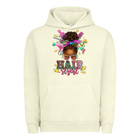 Pigment Pistachio hair stylist afro messy bun Urban Hoodie - texasbilliewilder