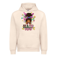 Sandshell hair stylist afro messy bun Urban Hoodie - texasbilliewilder