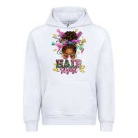 White hair stylist afro messy bun Urban Hoodie - texasbilliewilder
