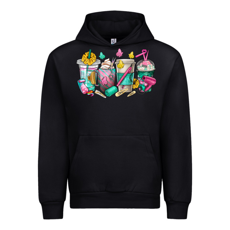 Hairstylist Coffee Cups Urban Hoodie by texasbilliewilder | Teevron