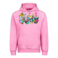 Fuchsia Pink hairstylist coffee cups Urban Hoodie - texasbilliewilder
