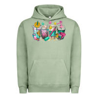 Pigment Oil Green hairstylist coffee cups Urban Hoodie - texasbilliewilder