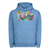 Pigment Pebble Blue hairstylist coffee cups Urban Hoodie - texasbilliewilder