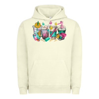 Pigment Pistachio hairstylist coffee cups Urban Hoodie - texasbilliewilder
