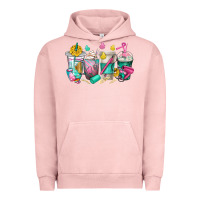 Pigment Salmon hairstylist coffee cups Urban Hoodie - texasbilliewilder