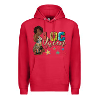 Cardinal afro woman loc queen Premium Hoodie - texasbilliewilder
