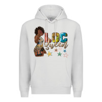 Dove Grey afro woman loc queen Premium Hoodie - texasbilliewilder