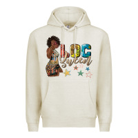 Oatmeal Heather afro woman loc queen Premium Hoodie - texasbilliewilder