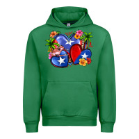 Emerald puerto rico hearts Urban Hoodie - Zillion Design Studio