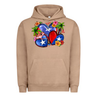 Pigment Burro puerto rico hearts Urban Hoodie - Zillion Design Studio