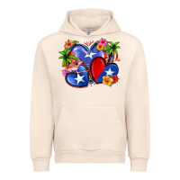 Sandshell puerto rico hearts Urban Hoodie - Zillion Design Studio