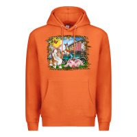 Carrot Easter Farm Bunny And Pig Premium Hoodie - RanaPortraitStore