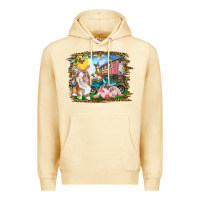 Pina Colada Easter Farm Bunny And Pig Premium Hoodie - RanaPortraitStore