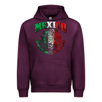 Mauve Wine mexico coat of arms Urban Hoodie - Zillion Design Studio