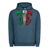 Pigment Midnight Navy mexico coat of arms Urban Hoodie - Zillion Design Studio