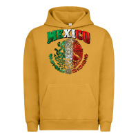 Pigment Peanut Butter mexico coat of arms Urban Hoodie - Zillion Design Studio