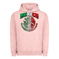 Pigment Salmon mexico coat of arms Urban Hoodie - Zillion Design Studio