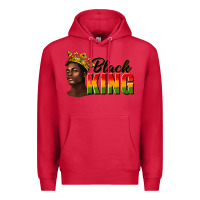 Cardinal afro man black king Premium Hoodie - texasbilliewilder