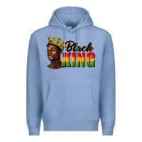 Colony Blue afro man black king Premium Hoodie - texasbilliewilder