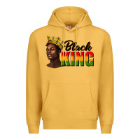 Mustard afro man black king Premium Hoodie - texasbilliewilder